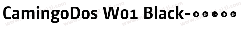 CamingoDos W01 Black字体转换